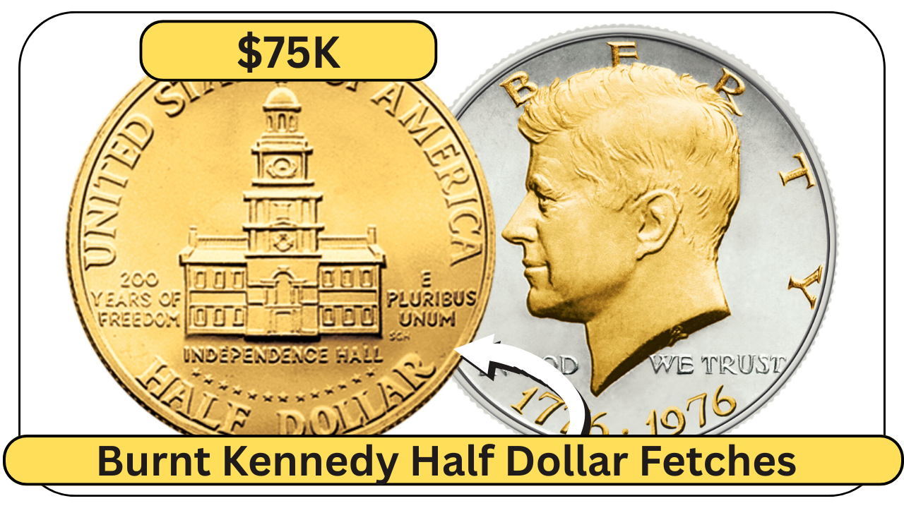 Burnt Kennedy Half Dollar Fetches $75K at Auction After Surviving Devastating House Fire